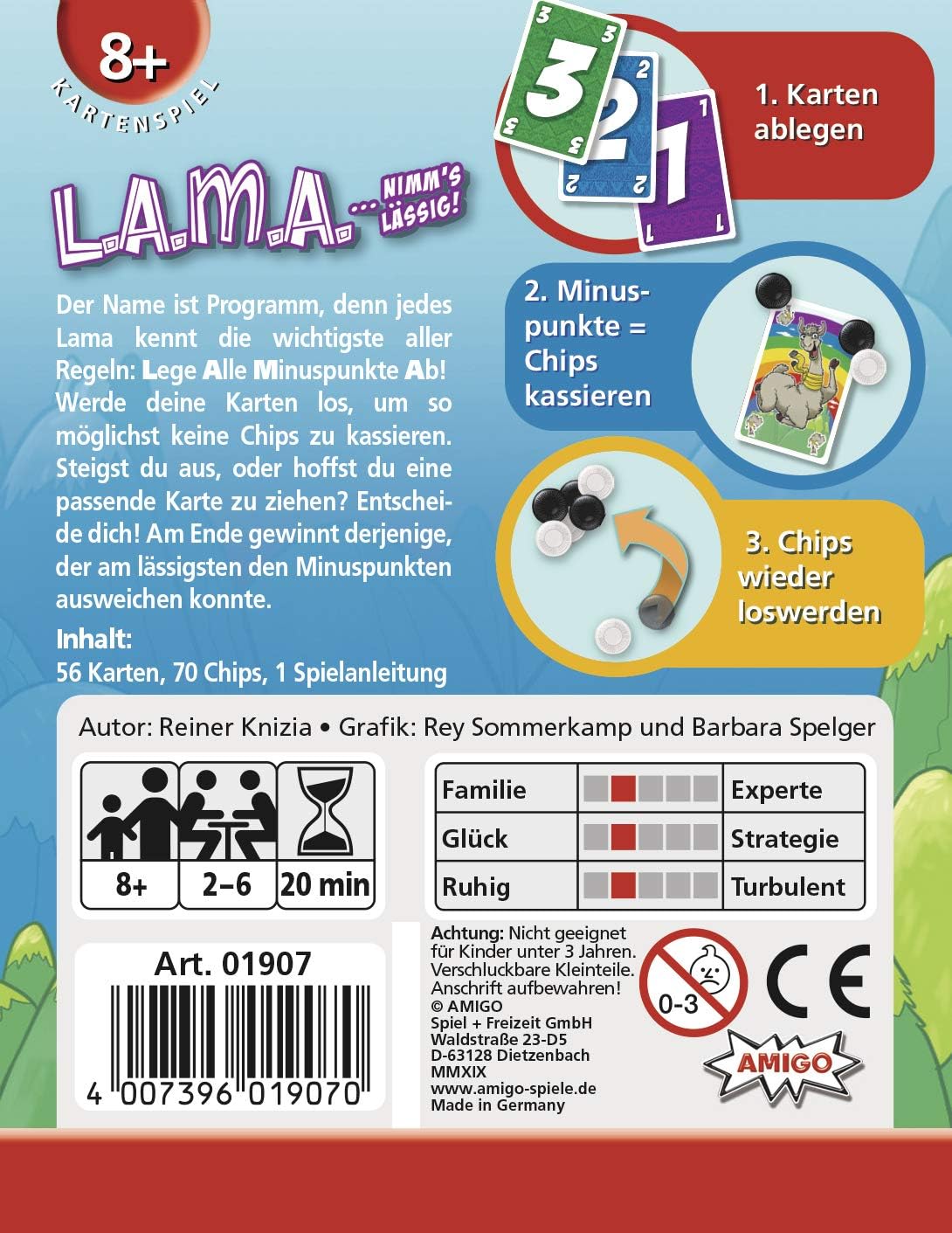 L.A.M.A. Kartenspiel von AMIGO – für 2–6 Spieler