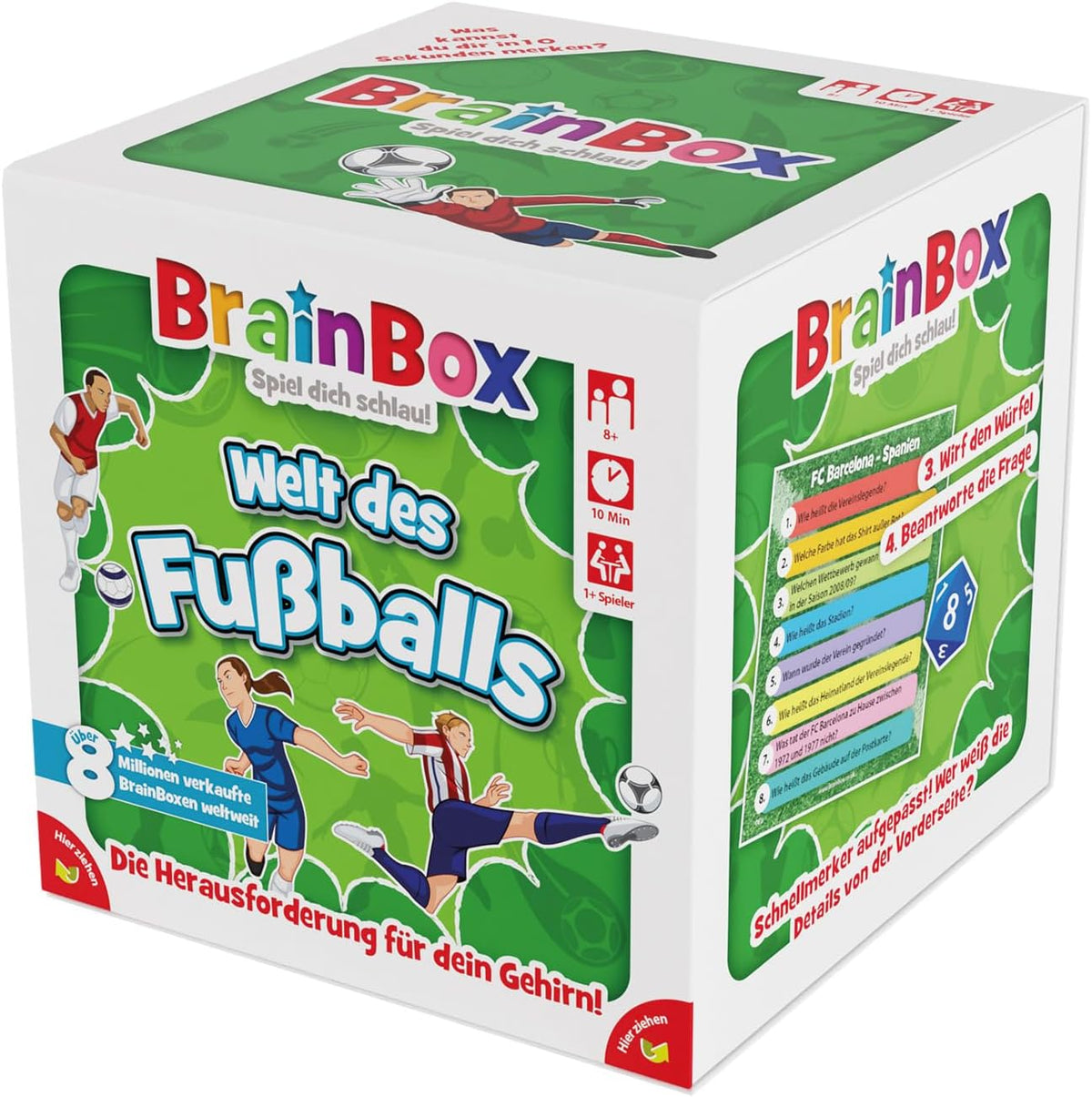 BrainBox Welt des Fußballs - Gedächtnisspiel für Kinder ab 8