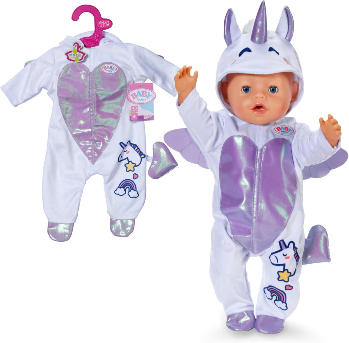 BABY born Einhornanzug 43cm – Zapf Creation Puppenkleidung