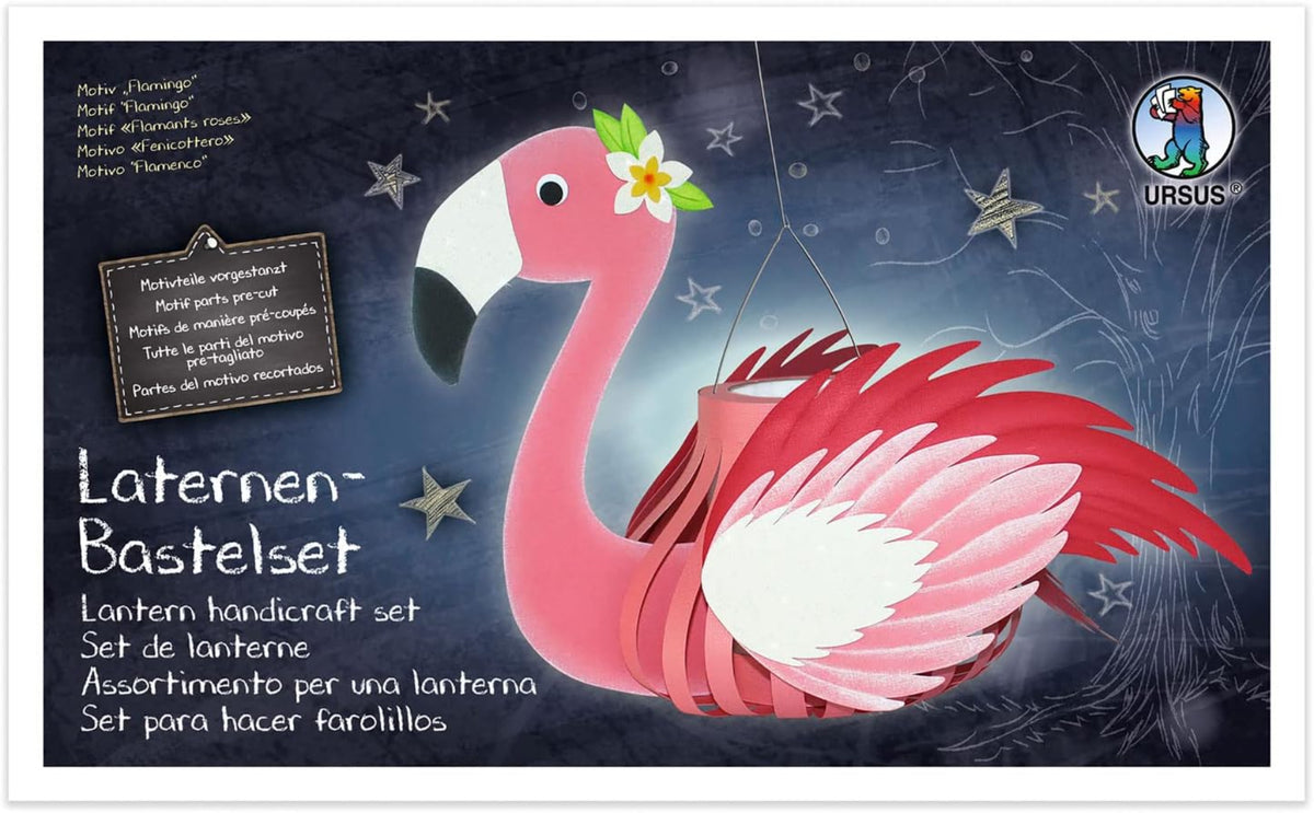 URSUS Laternen Bastelset Flamingo