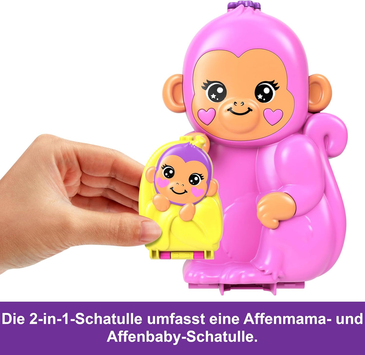 Polly Pocket Puppen-Spielset mit Tieren & 13 Teilen HWP04