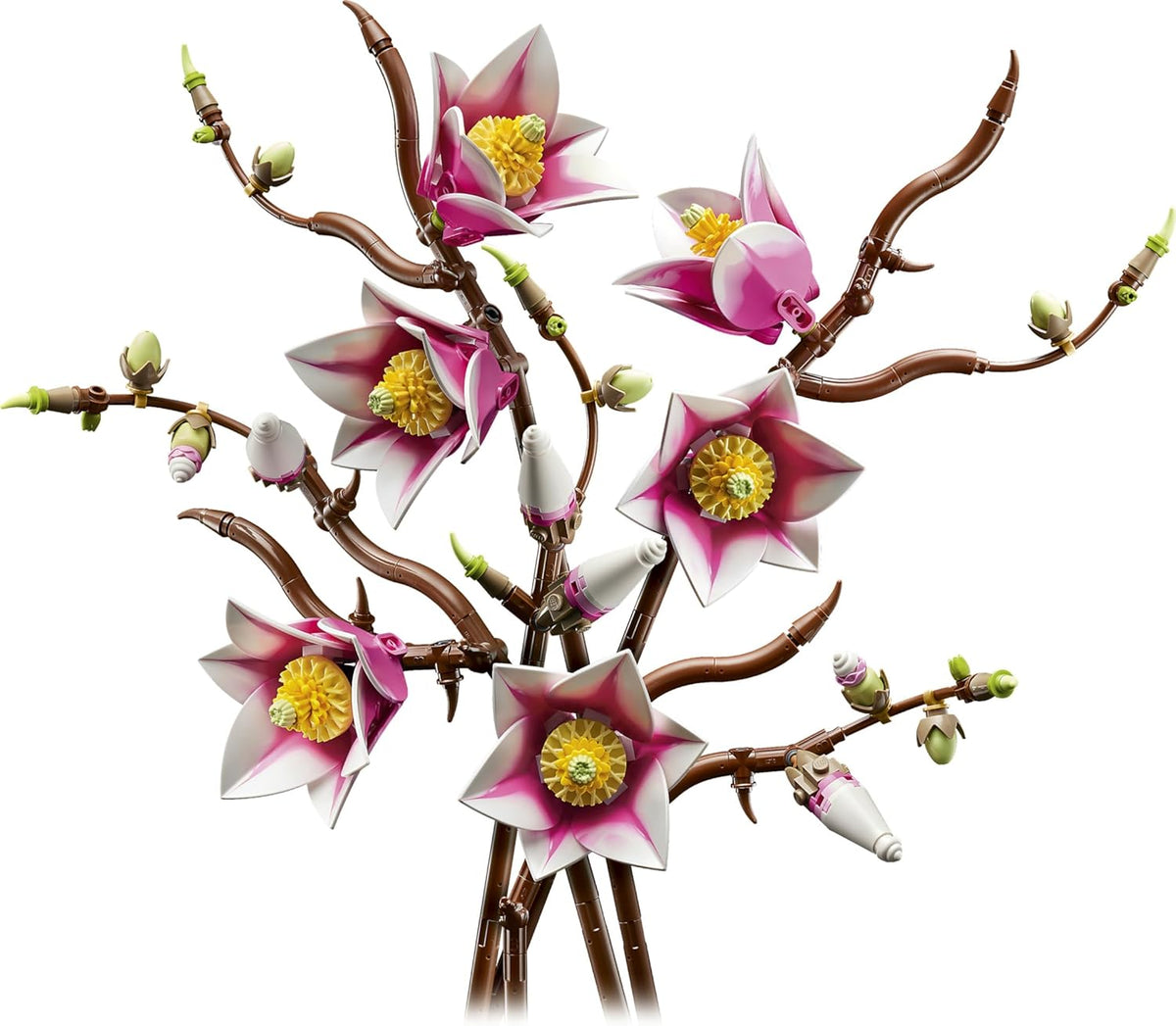 LEGO BOTANICALS Magnolienzweig - 5 Zweige Blumendeko Set