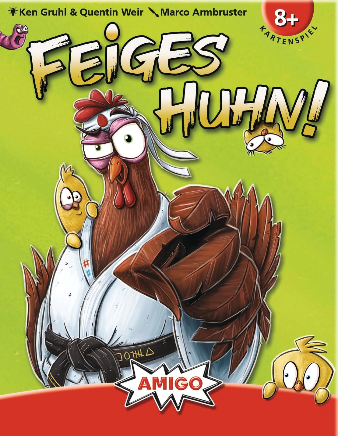 Feiges Huhn! Kartenspiel AMIGO – 2–5 Spieler ab 8 J.
