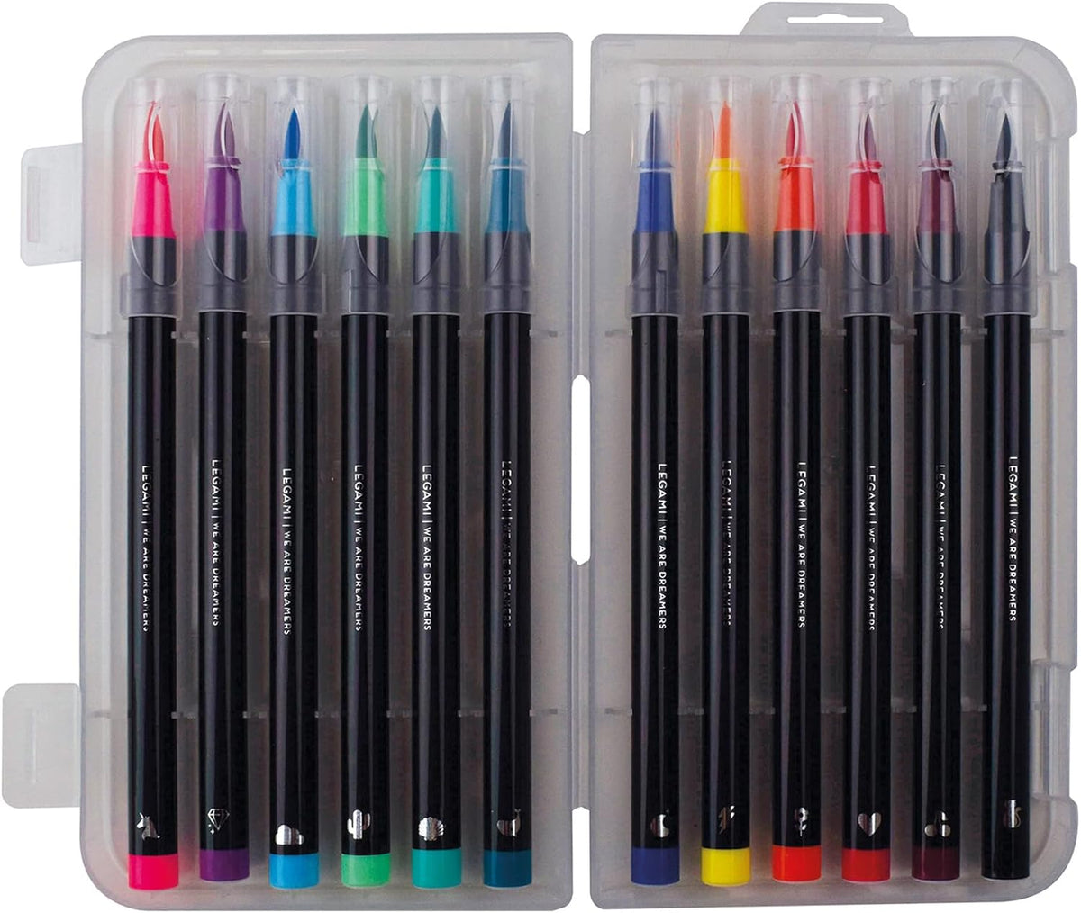 Legami Brush Markers 12er Set Pinselstife – Bright Colours
