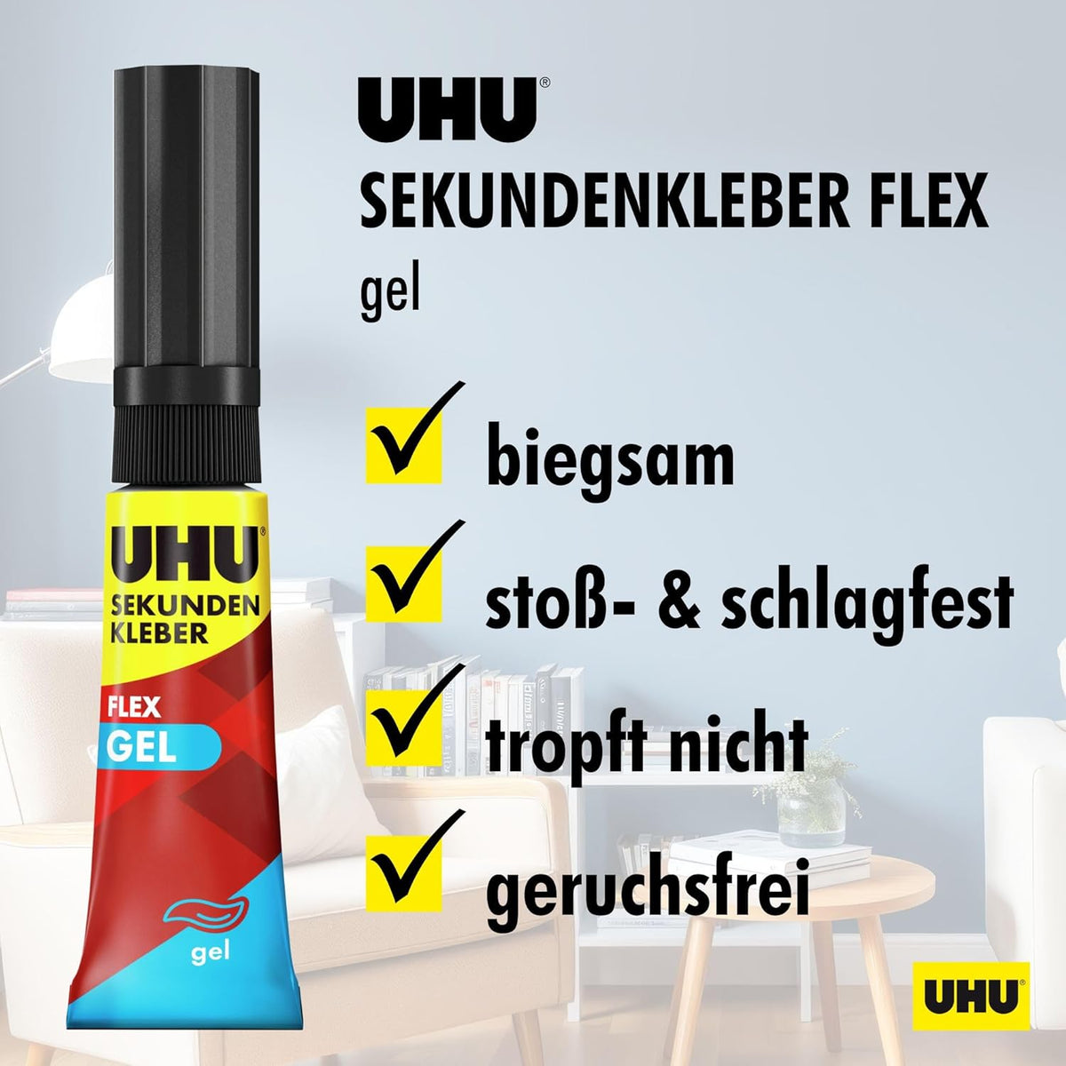UHU Sekundenkleber SUPERGEL 3g - Blitzschnell & Präzise
