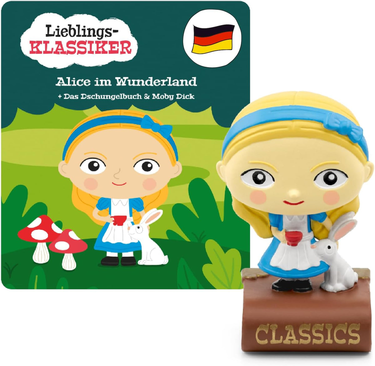 tonies Alice im Wunderland + 2 Klassiker | Hörbuch ab 4 J.