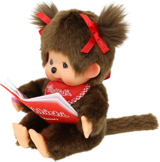 Monchhichi Plüschfigur Mädchen mit Fotoalbum, 20 cm