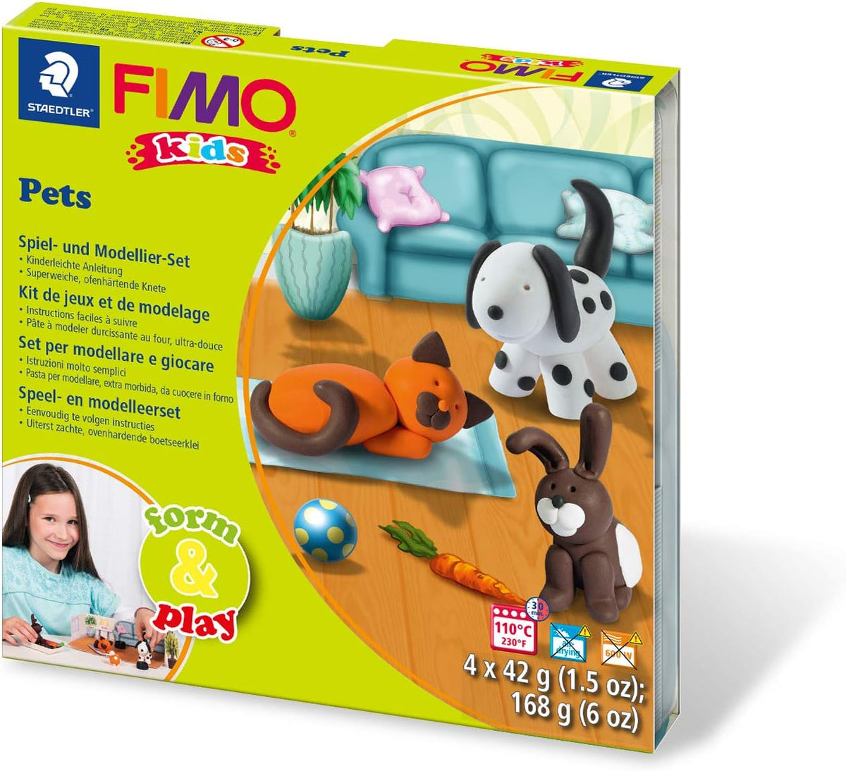 FIMO Kids Form & Play Pets - Kreative Modelliermasse für Kinder