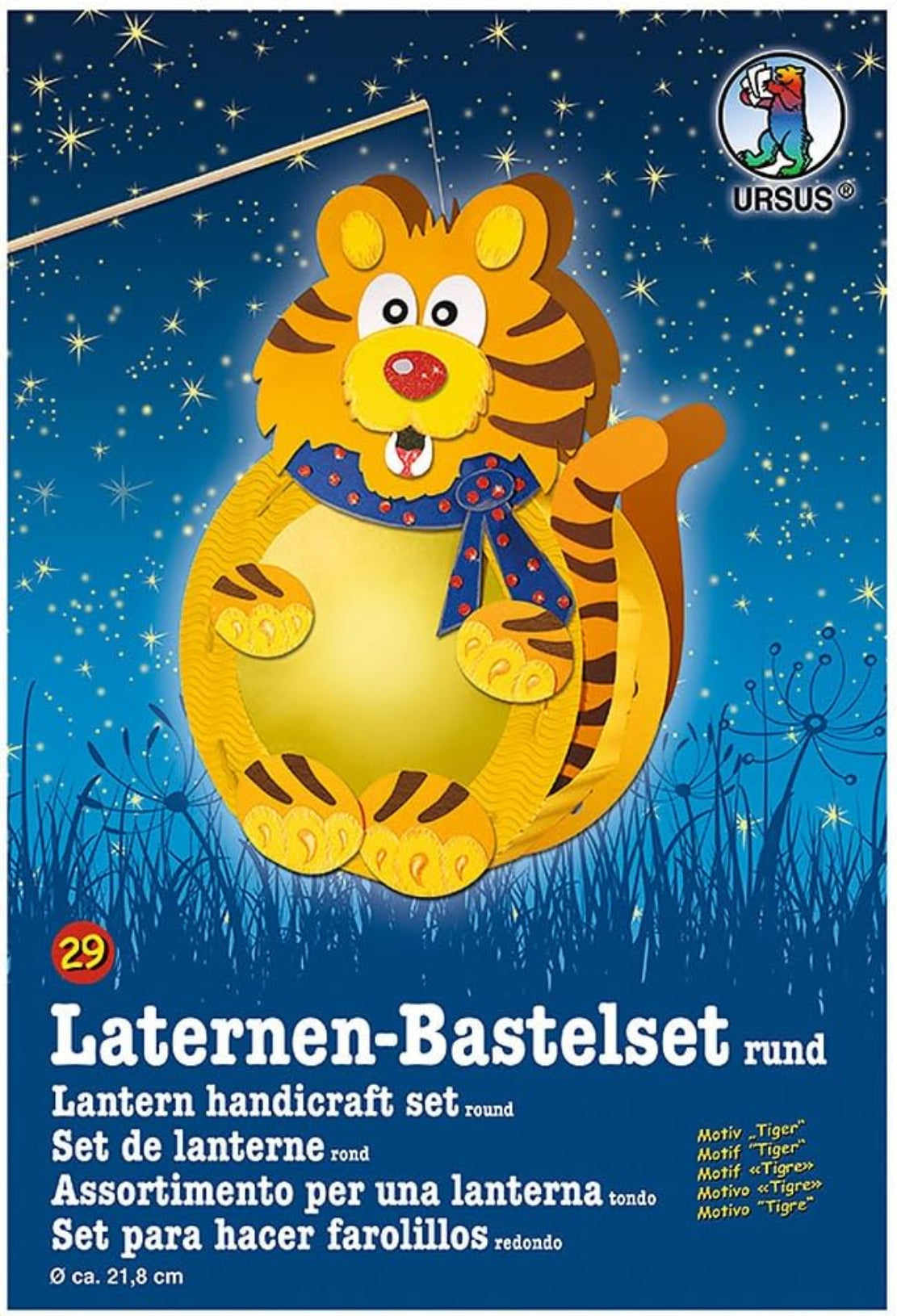 URSUS Laternen Bastelset Tiger