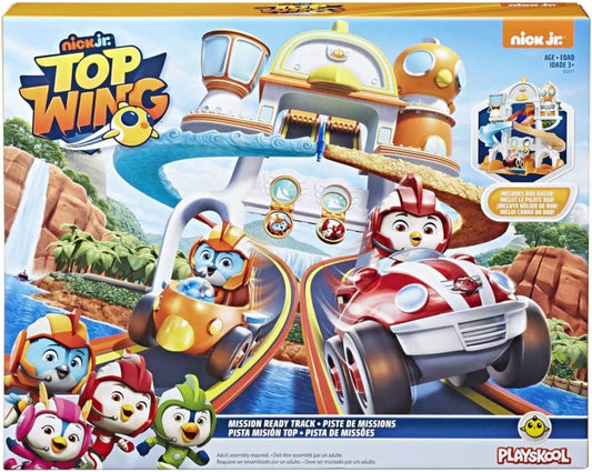 Hasbro Playskool Top Wing Turbo-Piste Spielset mit Rod Flitzer