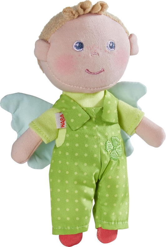 HABA Minipuppe Schutzengel Lunis - Weiche Stoffpuppe für Babys