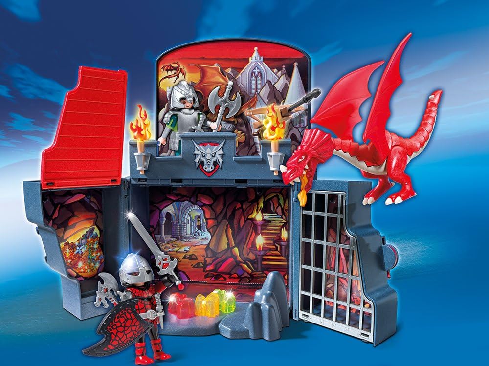 PLAYMOBIL Aufklapp-Spiel-Box Drachenverlies 5420 - Ritterburg