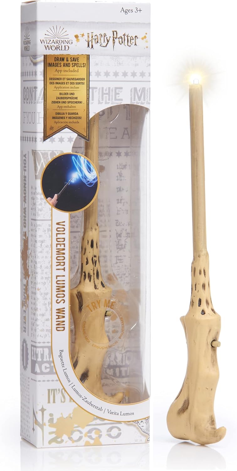 Harry Potter Voldemort Zauberstab mit LED-Lichtfunktion - Offiziell lizenziert - 18cm