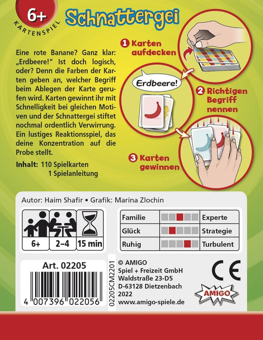 Schnattergei – AMIGO Reaktionsspiel ab 6 Jahren