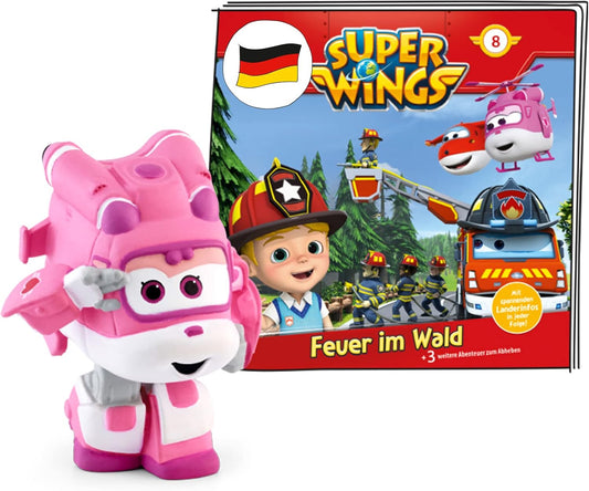 tonies Hörfigur für Toniebox, Super Wings – Feuer im Wald, Hörspiel mit 4 Geschichten für Kinder ab 3 Jahren, Spielzeit ca. 58 Minuten