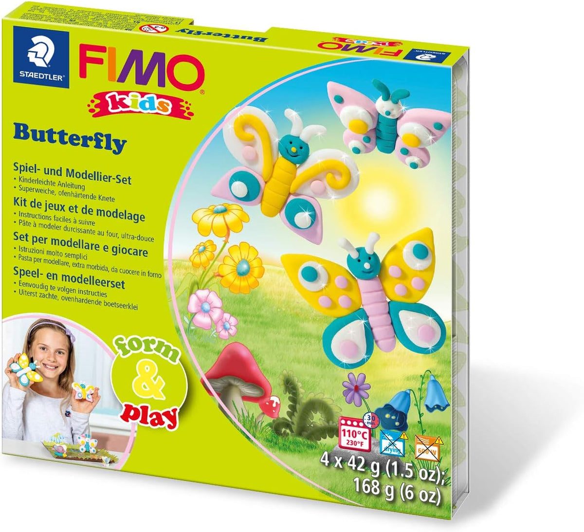 FIMO Kids Form & Play Butterfly - Kreativ-Set zum Modellieren