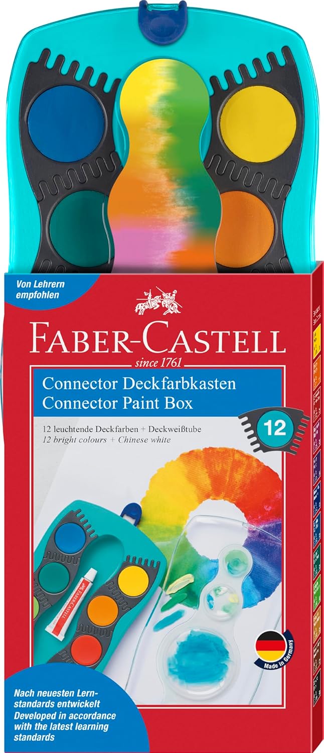 Faber-Castell Farbkasten Connector 12 Farben türkis