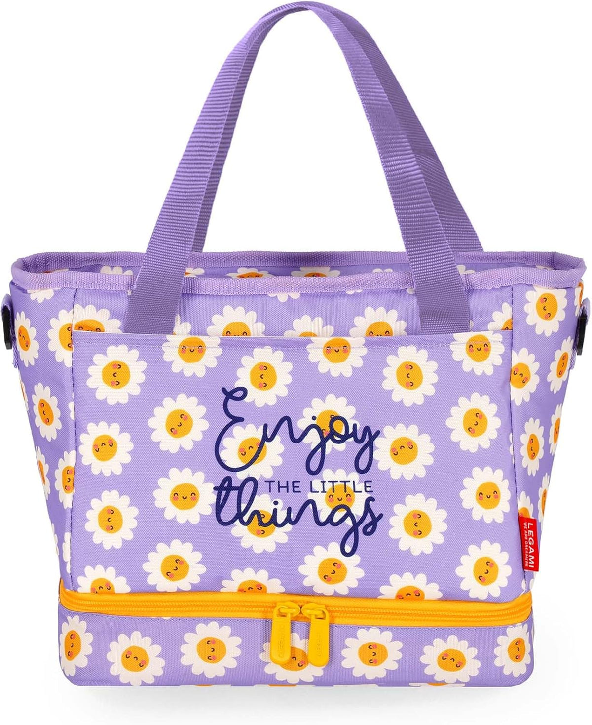 Legami Lunch Bag Daisy, 10,8 L, 33x22x15 cm, RPET