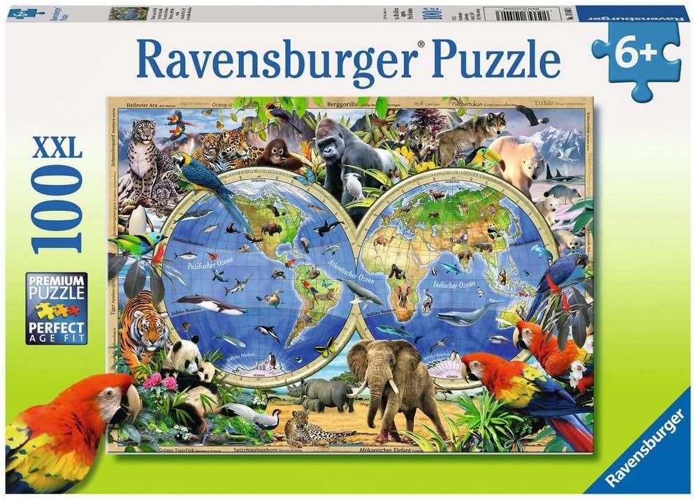 Ravensburger Tierisch um die Welt XXL Puzzle - 100 Teile