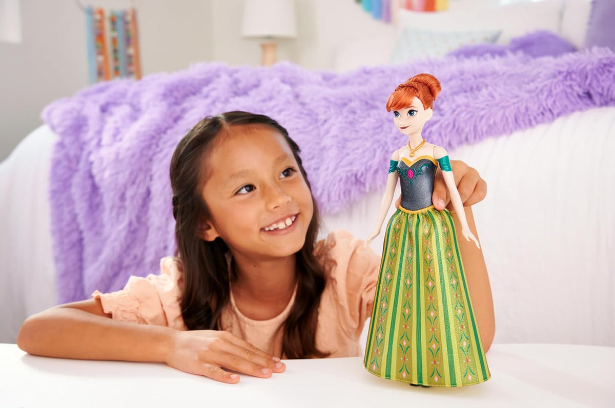 Mattel Disney Frozen Anna-Musikpuppe mit Musik - ab 3 Jahren