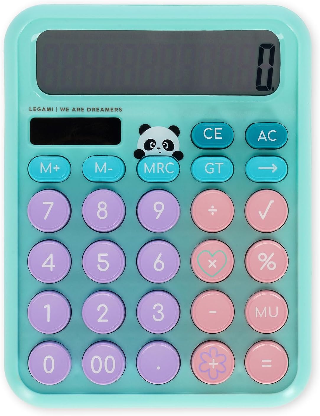LEGAMI Calcoolator Tischrechner Panda – Solar & Batterie