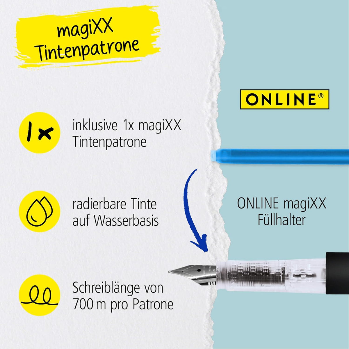 Füllhalter MagiXX Lavender - Schulfüller für Anfänger