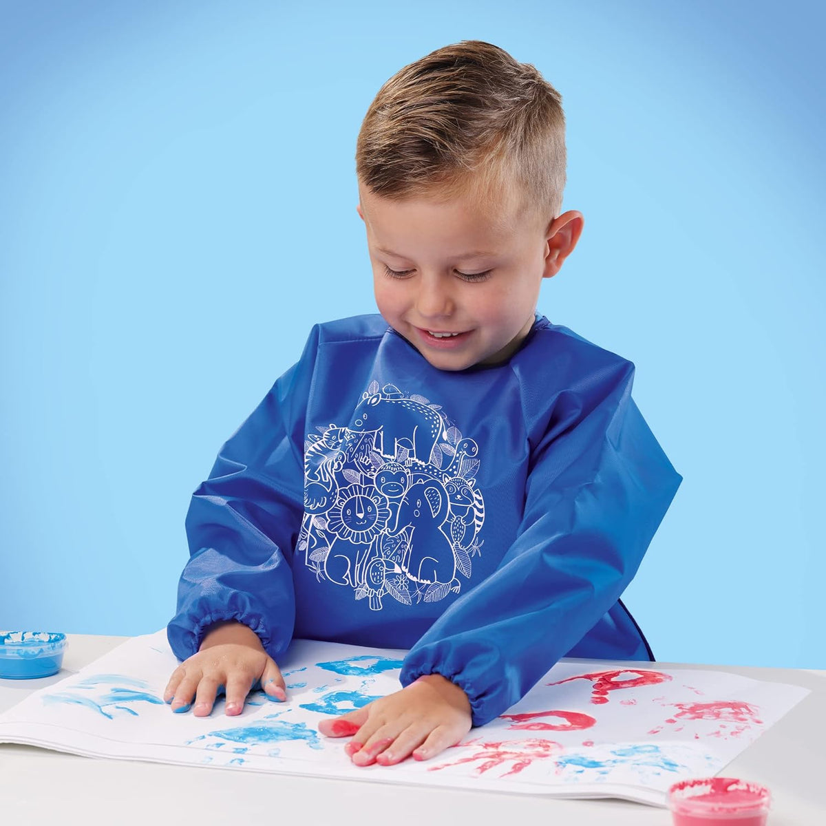 SES Eco Fingerfarben Set mit Bastelschürze 24924