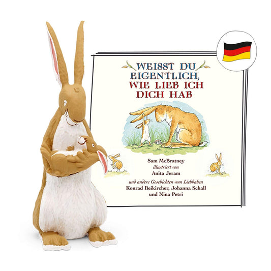 tonies Hörfiguren für Toniebox - Weißt du eigentlich, wie lieb ich Dich hab? - Hörbuch mit Liedern für Kinder ab 3 Jahren