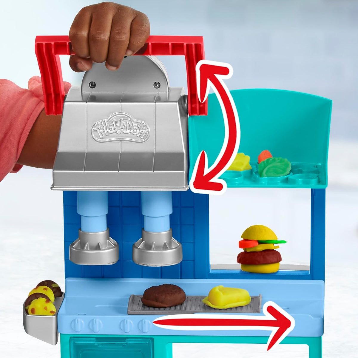 Play-Doh Kreativbox Buntes Restaurant - 30+ Werkzeuge & Knete