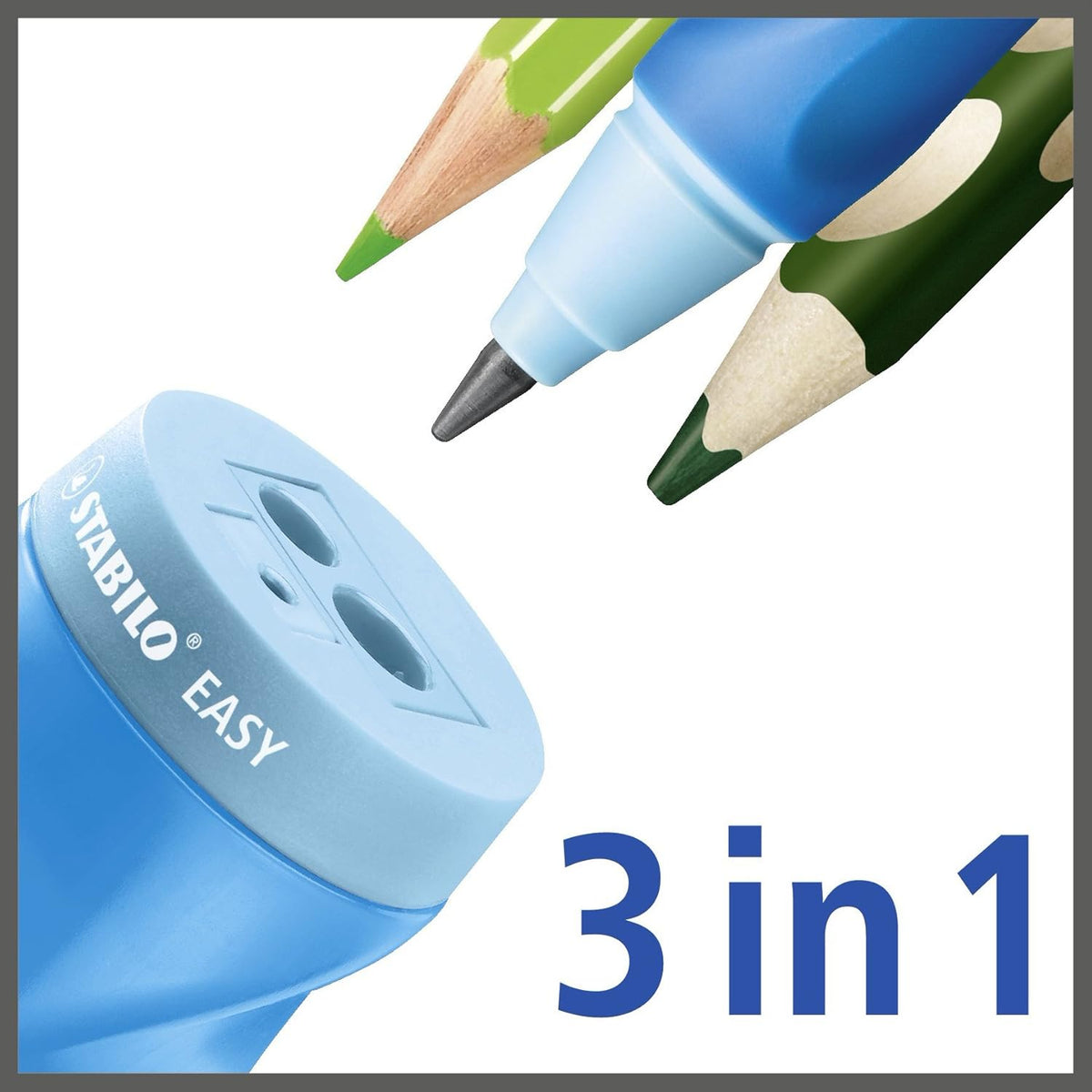 STABILO EASYsharpener 3in1 Dosenspitzer Links Blau