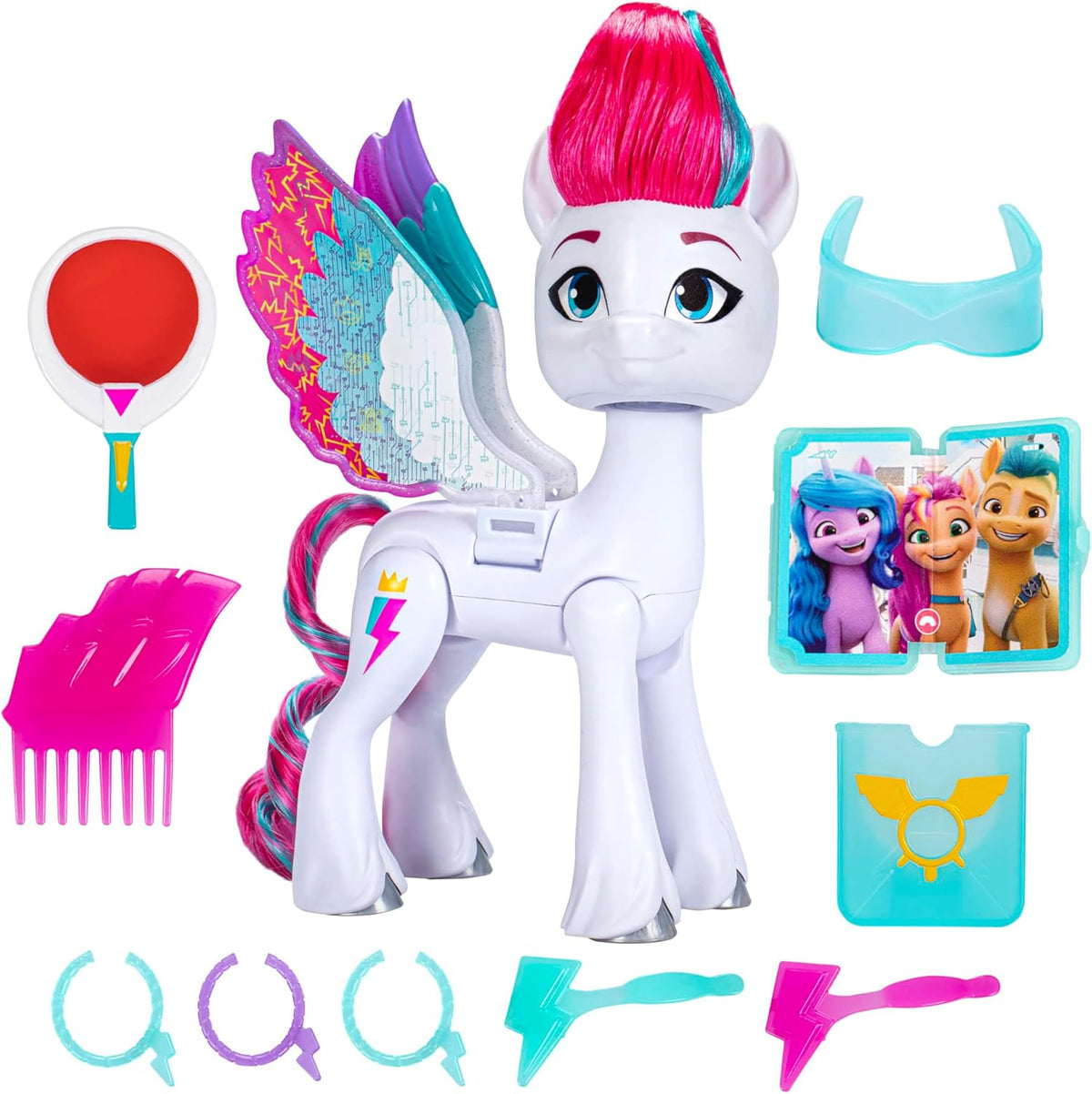 My Little Pony Toys Zipp Storm Wing Surprise Modepuppe mit Flügeln und Zubehör