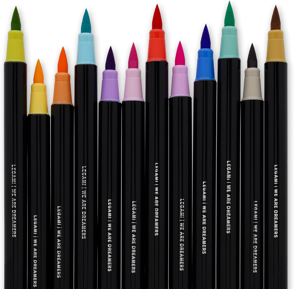 Legami Brush Markers 12er Set Pinselstife – Pastel Colours