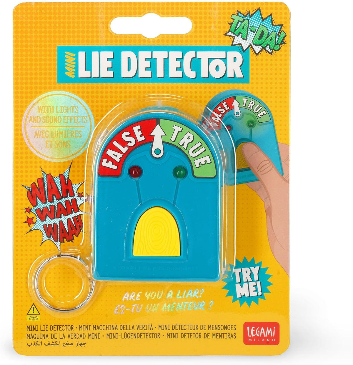 LEGAMI Mini Lügendetektor – Wahrheitsmaschine mit Licht