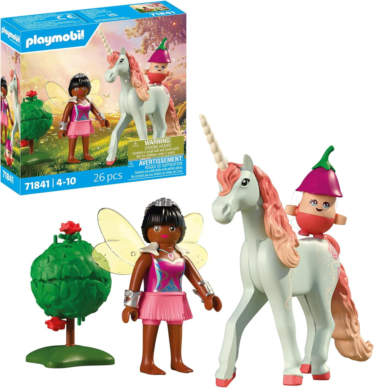 PLAYMOBIL Himmelsrose mit Feenfreundin – Einhorn-Set