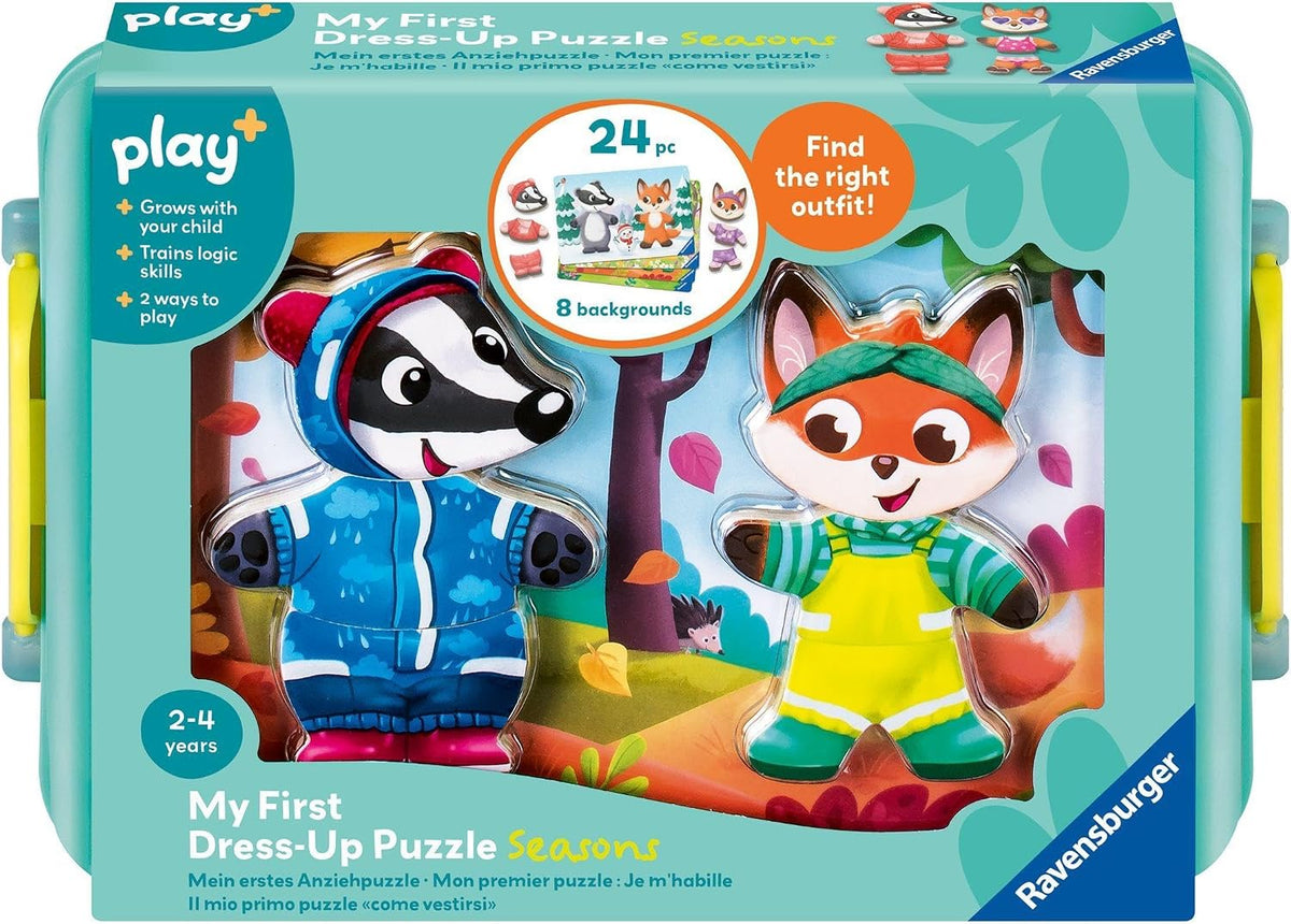 Ravensburger play+ Anziehpuzzle Jahreszeiten, 24 Teile