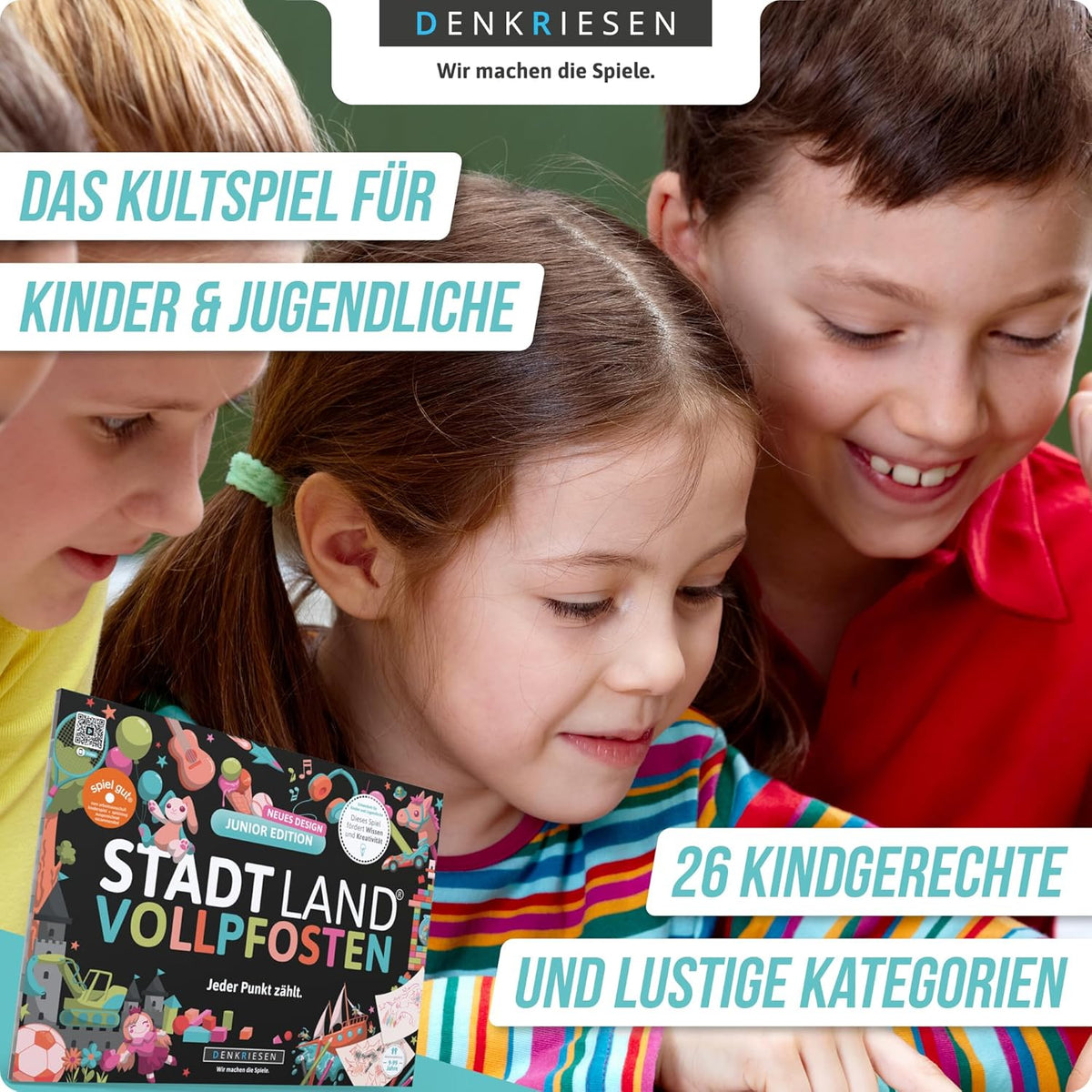 Stadt Land Vollpfosten Junior – Spielspaß ab 8 Jahren