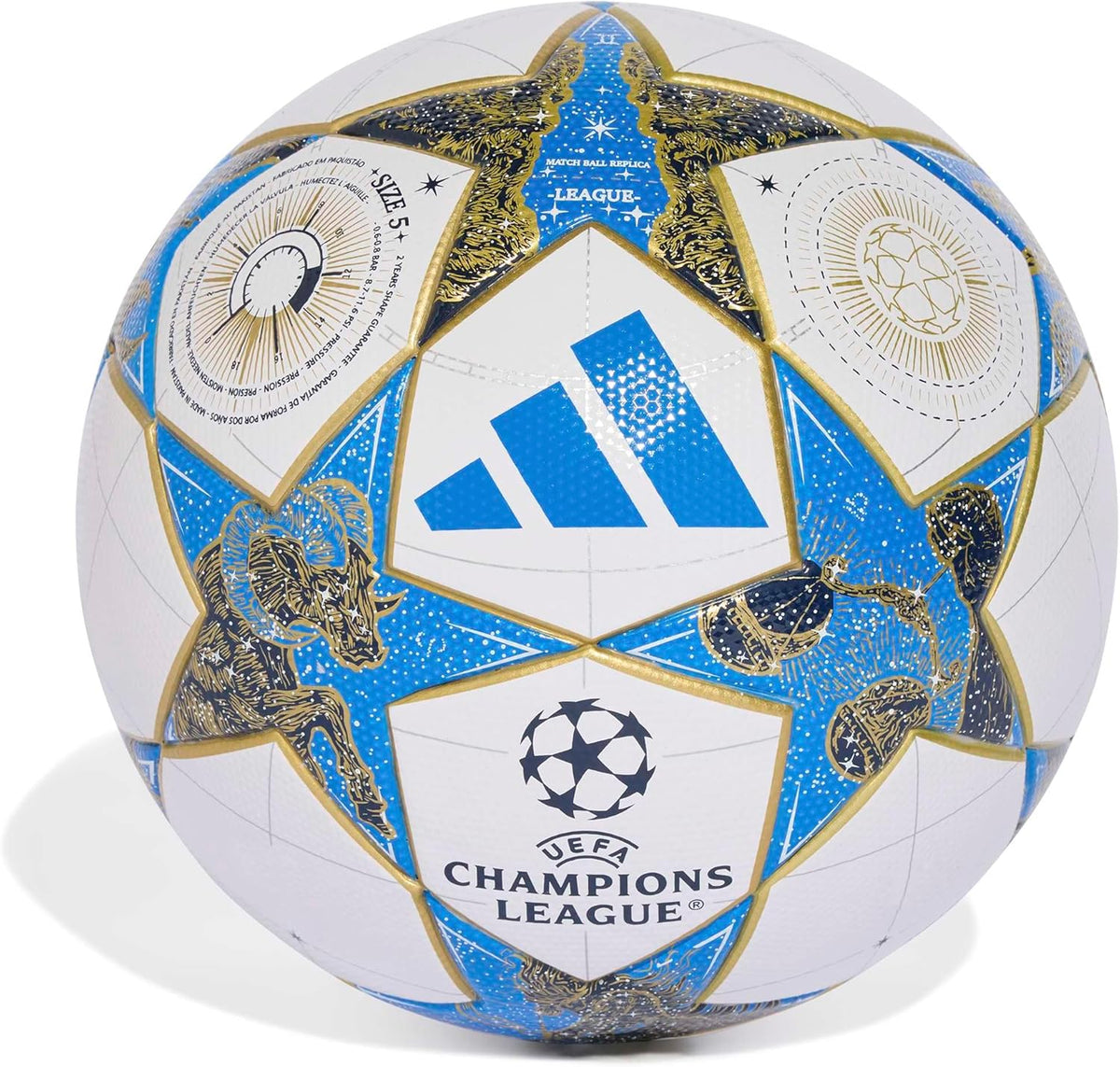 Adidas UEFA Champions League 25/26 League Stage Ball - Offizieller Replika Fußball Größe 5