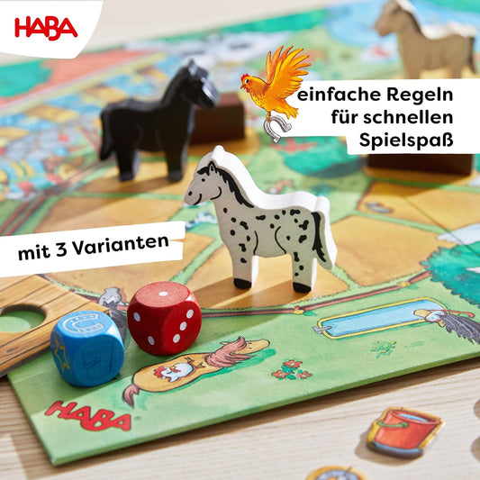 HABA Hoppe Reiter – Pferde-Brettspiel ab 3 Jahren