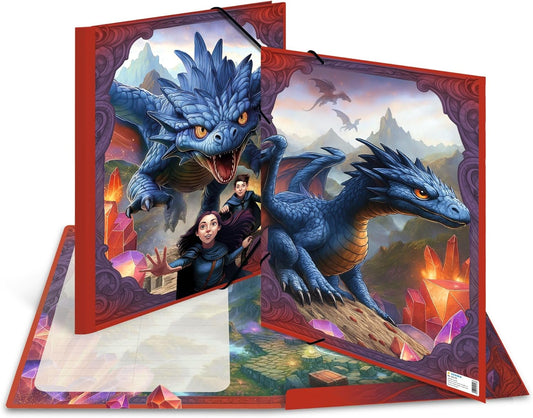 HERMA Sammelmappe A4 Drache – Eckspanner-Mappe mit Gummizug