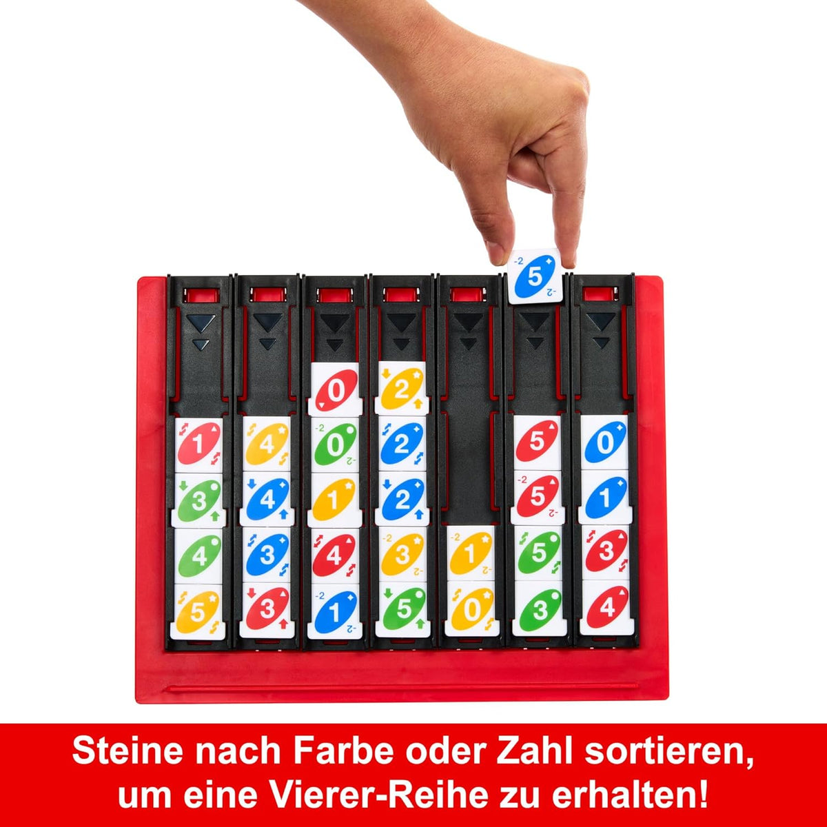 Mattel UNO Quatro Gesellschaftsspiel ab 7 Jahre HPF82