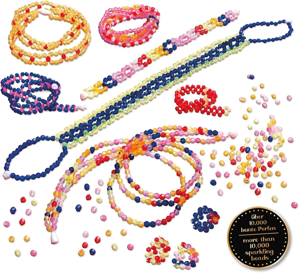 LENA Diamond Shop - 10.000 Perlen Schmuckset für Kinder ab 8