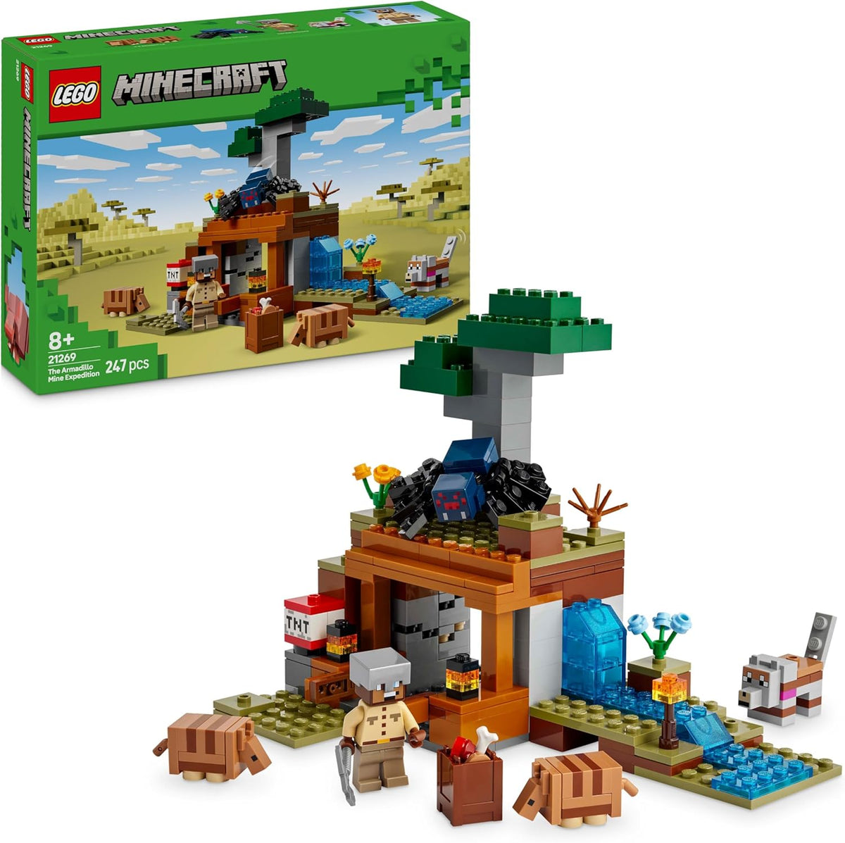 LEGO Minecraft Gürteltiermine (41221) - Expedition & Abenteuer