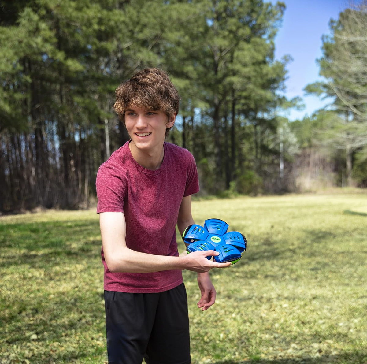 Phlat Ball Junior rot - 2in1 Frisbee & Ball kompakt