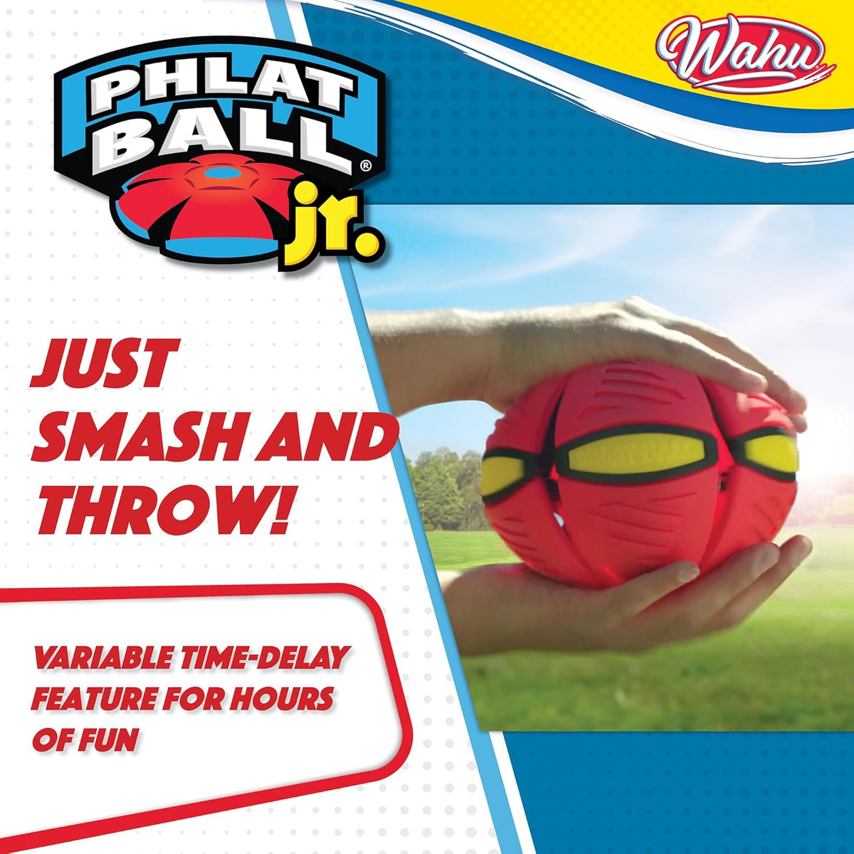 Phlat Ball Junior rot - 2in1 Frisbee & Ball kompakt