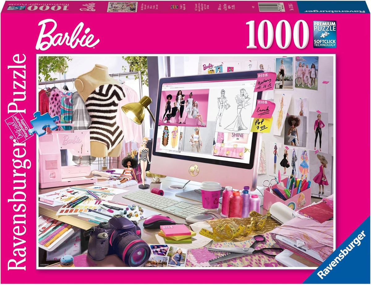 Ravensburger Puzzle Barbie Modedesignerin 1000 Teile