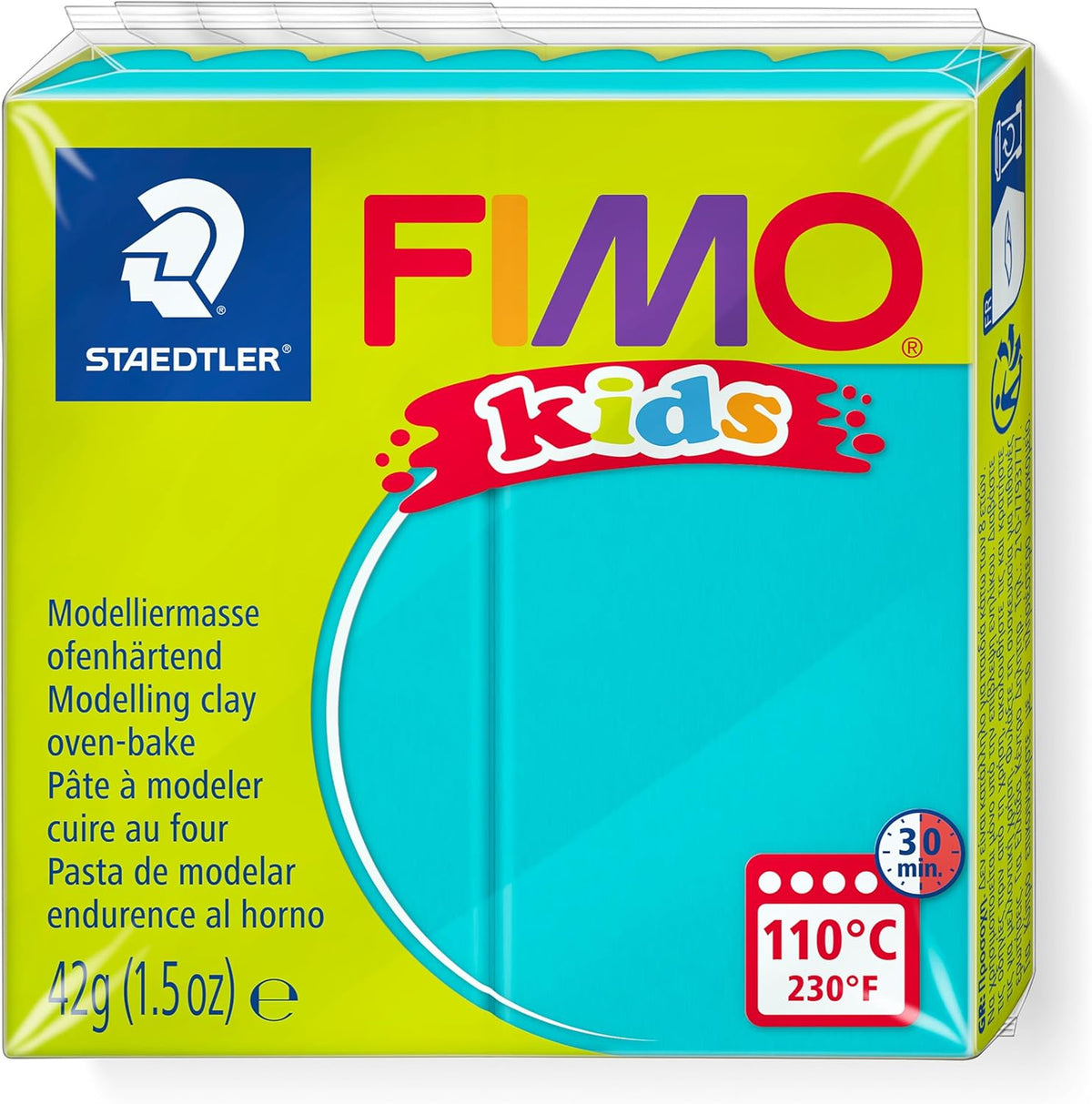 FIMO kids Modelliermasse türkis 42g - weich & kreativ