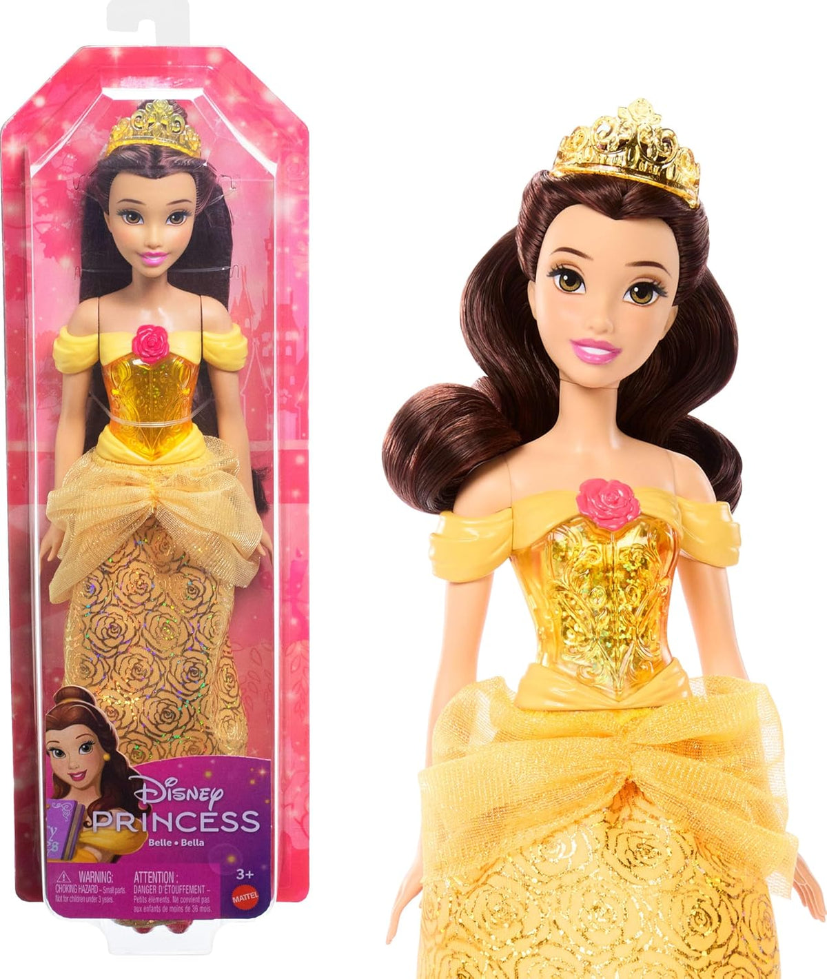 Disney Prinzessin Belle Puppe - Mattel Original