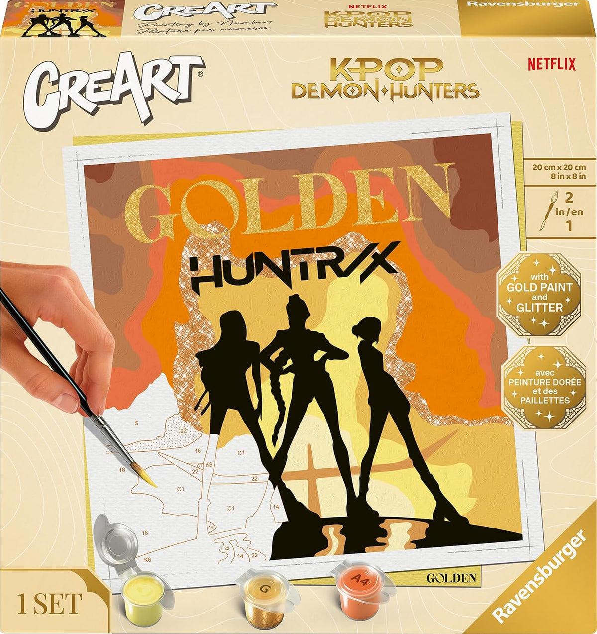 Ravensburger CreArt Golden KPop Demon Hunters – Malen nach Zahlen