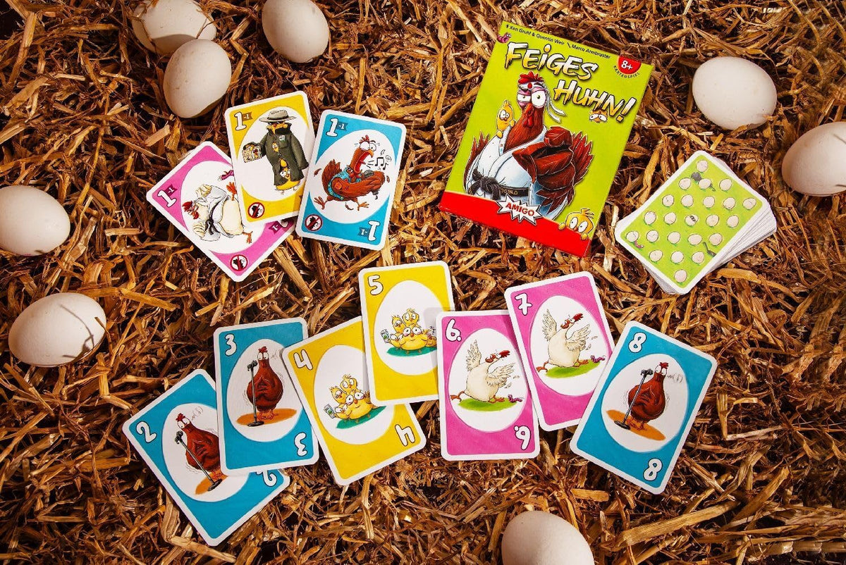 Feiges Huhn! Kartenspiel AMIGO – 2–5 Spieler ab 8 J.