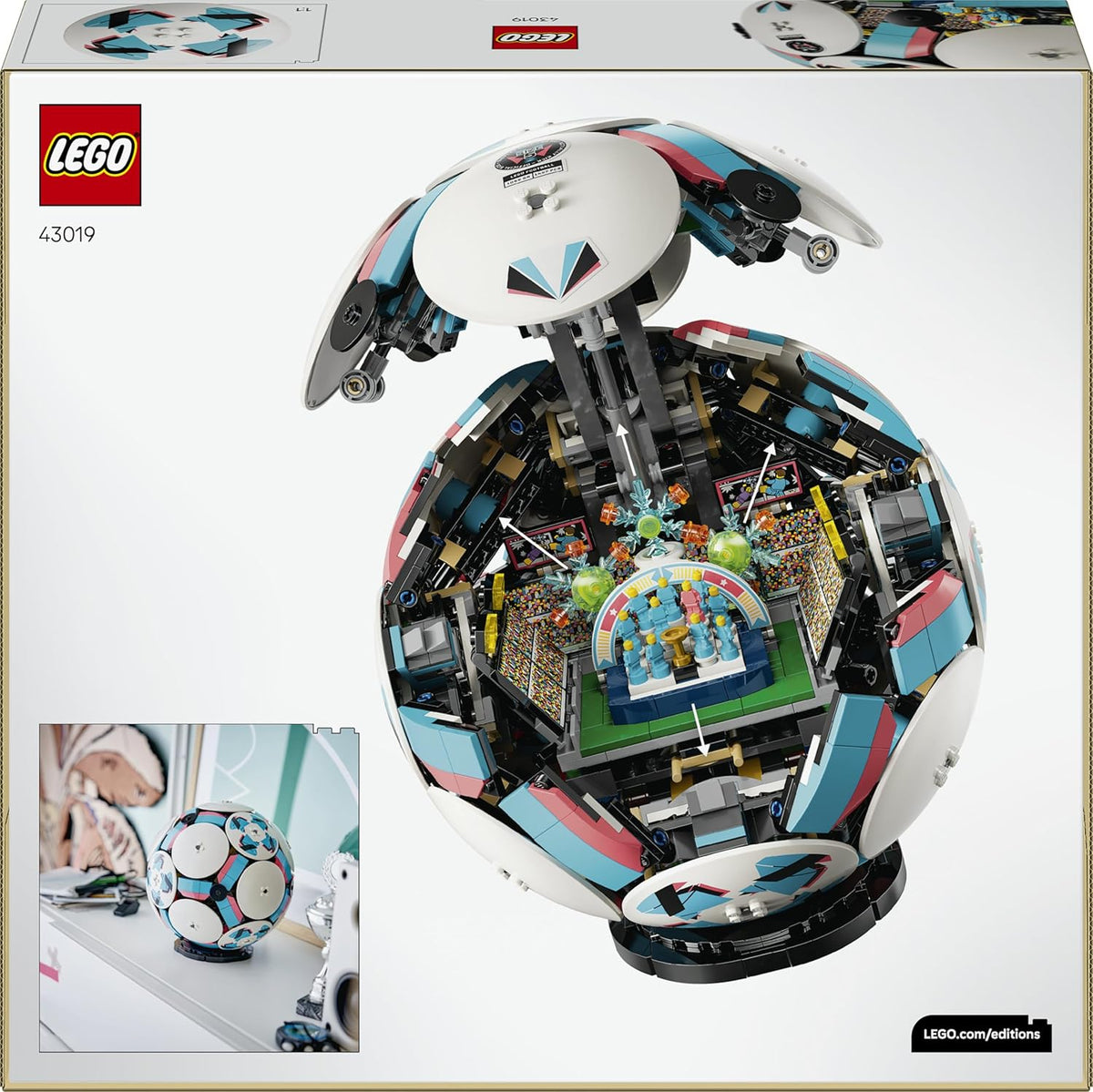 LEGO Editions Fußball - 3D Modell mit Mini-Stadion ab 10 Jahren
